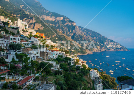 Beautiful scenery of the World Heritage Site of Amalfi, Italy 119127466