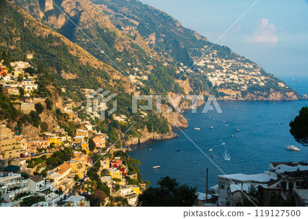 Beautiful scenery of the World Heritage Site of Amalfi, Italy Beautiful scenery of the World Heritage Site of Amalfi, Italy 119127500