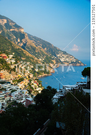 Beautiful scenery of the World Heritage Site of Amalfi, Italy Beautiful scenery of the World Heritage Site of Amalfi, Italy 119127501