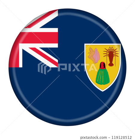Turks and Caicos Islands flag button 119128512