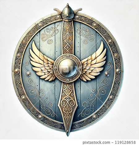 瓦爾基里盾水彩 119128658