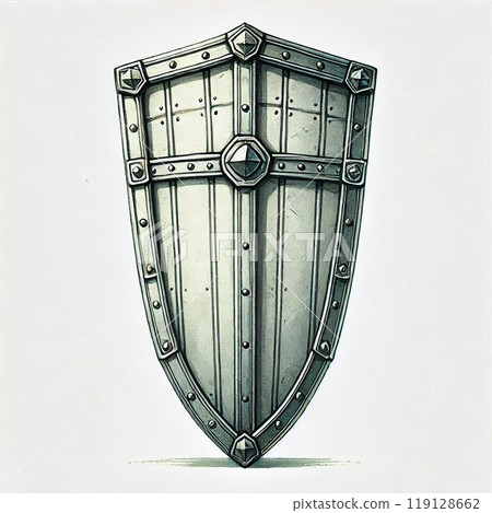 塔盾水彩 119128662