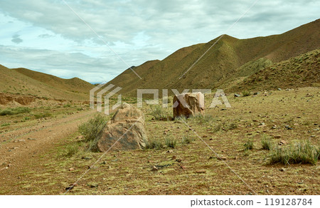 Stony Canyon in the area Zavkhan River 119128784