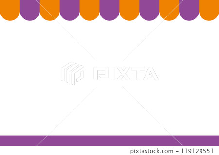 Halloween colored shop style frame material Halloween colored shop style frame material 119129551