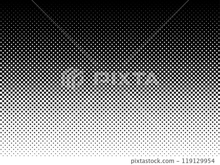 Halftone square background black Halftone square background black 119129954