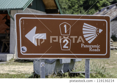 Montenegro, Durmitor National Park landscape. Panoramic road. Montenegro, Durmitor National Park landscape. Panoramic road. 119130214