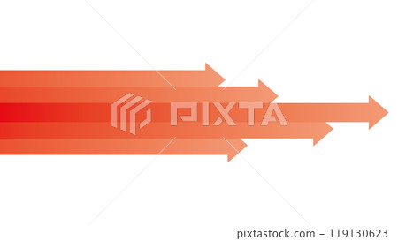 箭頭紅色背景向右向前延伸 箭頭紅色背景向右向前延伸 119130623