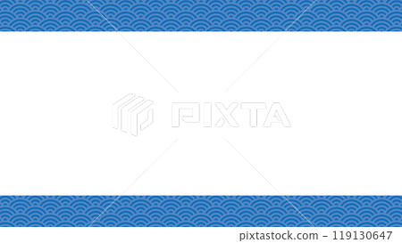 青海波框藍色向量日式波 青海波框藍色向量日式波 119130647