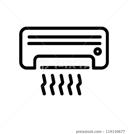 Nice Airconditioner Icon Design Template 119130677