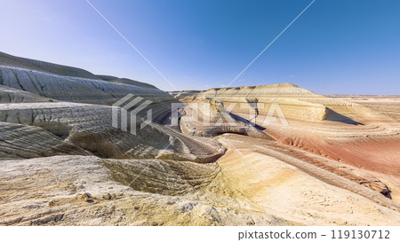 Landscape of Kyzylkup, Ustyurt Plateau, Kazakhstan 119130712