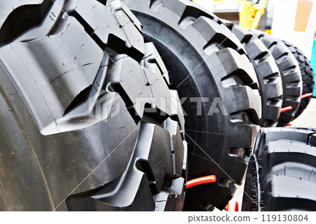 Tires of different sizes for tractors in store Tires of different sizes for tractors in store 119130804