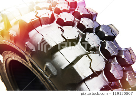 Black rubber tire for tractors and excavator 119130807