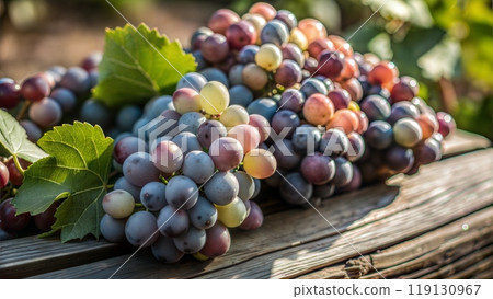 Close-Up of Ripe Grapes 119130967