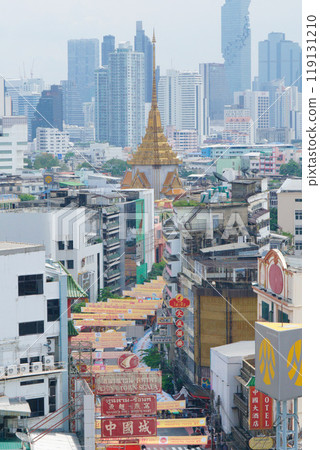 曼谷，泰國的金色佛寺“Wat Trimit”及其周圍環境 119131210