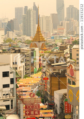The Temple of the Golden Buddha and Bangkok Chinatown during Thailand's Vegetarian Week, Kinjae 119131212