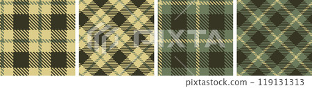 Check plaid set seamless pattern. Check plaid set seamless pattern. 119131313