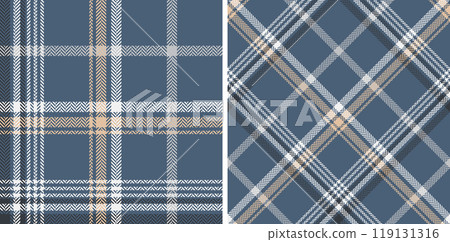 Check plaid set seamless pattern. 119131316
