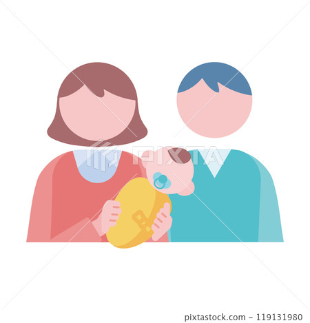 A couple holding a baby A couple holding a baby 119131980