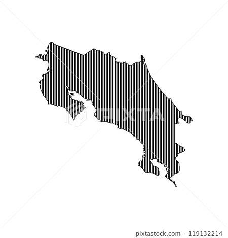 Costa Rica Map Icon 119132214