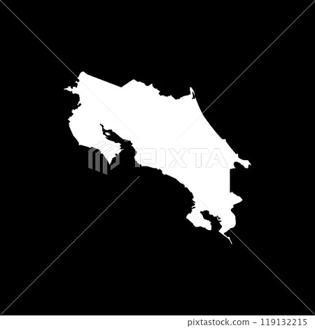Costa Rica Map Icon Costa Rica Map Icon 119132215