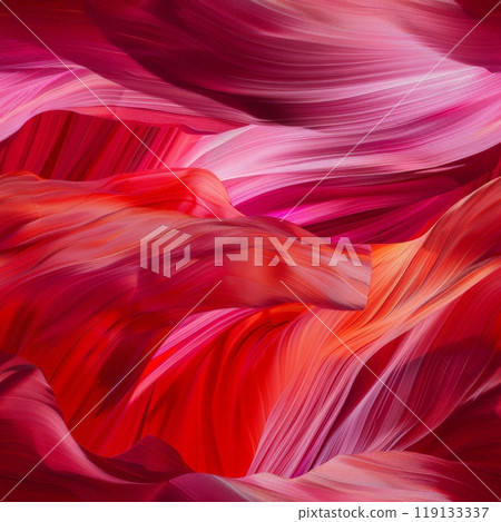 Bold streaks of red and pink flow across the canvas, evoking the beauty of natural formations. The colors blend seamlessly, creating a mesmerizing visual experience Bold streaks of red and pink flow across the canvas, evoking the beauty of natural formations. The colors blend seamlessly, creating a mesmerizing visual experience 119133337