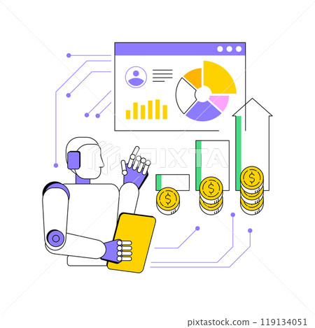 AI-Informed Customer Insights for Sales abstract concept vector illustration. 119134051