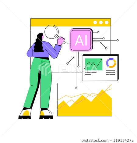 AI-Powered Predictive Marketing Insights abstract concept vector illustration. 119134272