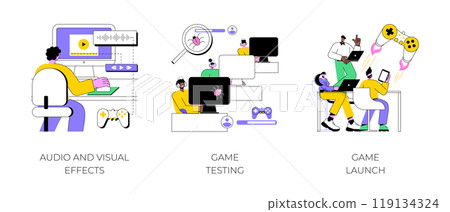 Game development isolated cartoon vector illustrations. 119134324