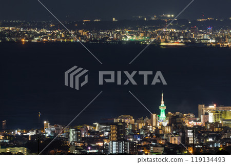 Night view of Beppu (Beppu City, Oita Prefecture) 119134493