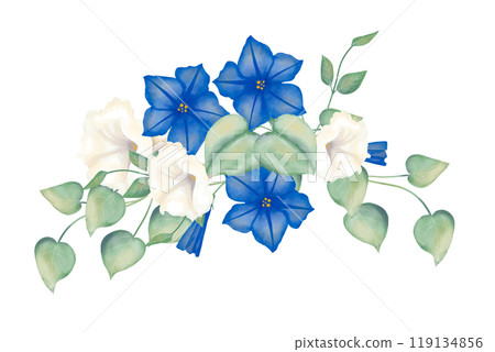 flower, leaf, watercolor 119134856
