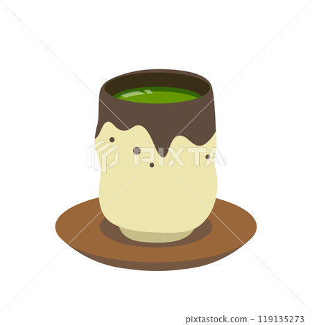 綠茶湯賓的向量圖解 綠茶湯賓的向量圖解 119135273