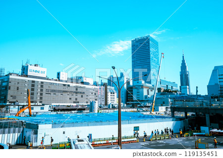 Tokyo cityscape Shinjuku Station West Exit Redevelopment Work 2024.09 a-3 Light color 119135451