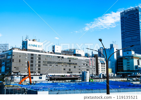 Tokyo Cityscape Shinjuku Station West Exit Redevelopment Works 2024.09 c-2 High Saturation Contrast 119135521