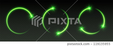 Glowing red shooting star circles with sparkles, light frames, stars in circular motion, abstract glowing rings Glowing red shooting star circles with sparkles, light frames, stars in circular motion, abstract glowing rings 119135955