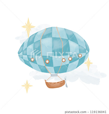 airplane, astronaut, balloon 119136041