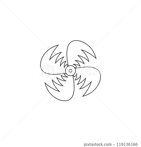 wind fan logo 119136166