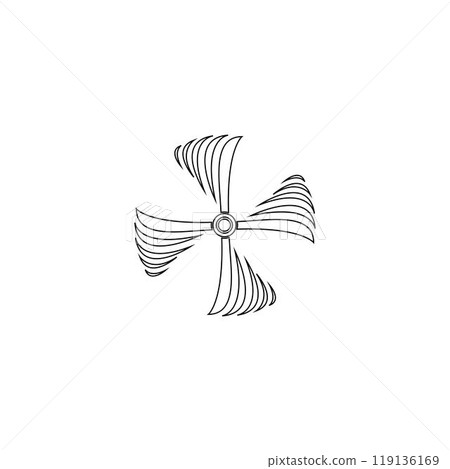 wind fan logo wind fan logo 119136169