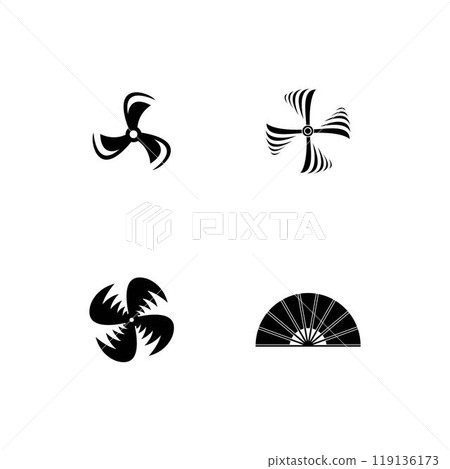 wind fan logo 119136173