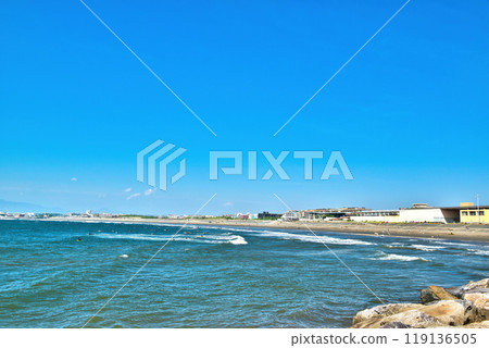 Katase Enoshima Nishihama and Kugenuma beach scenery 119136505