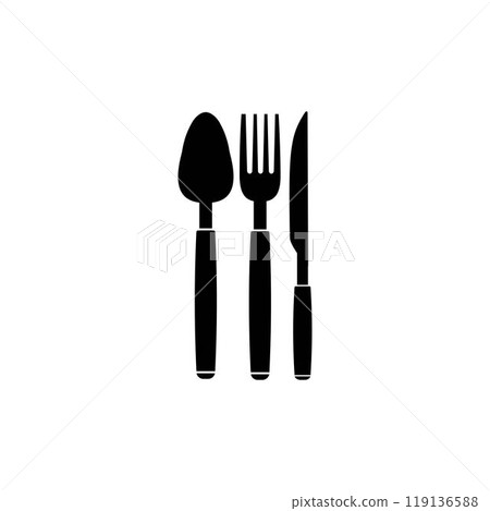 spoon fork knife logo spoon fork knife logo 119136588