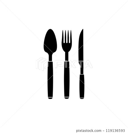 spoon fork knife logo 119136593