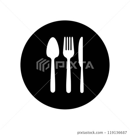spoon fork knife logo spoon fork knife logo 119136687