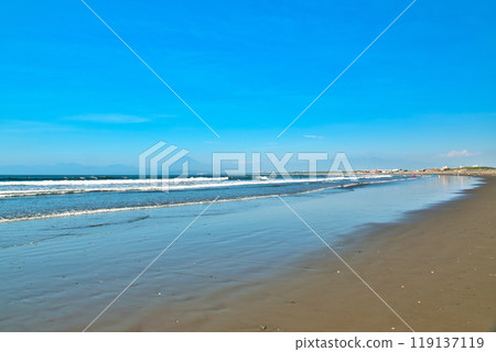 Katase Enoshima View of Mt. Fuji from Kugenuma Beach 119137119