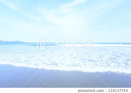 A shallow sea with white waves A shallow sea with white waves 119137354