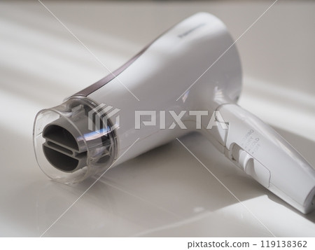 White hair dryer (white background) 119138362