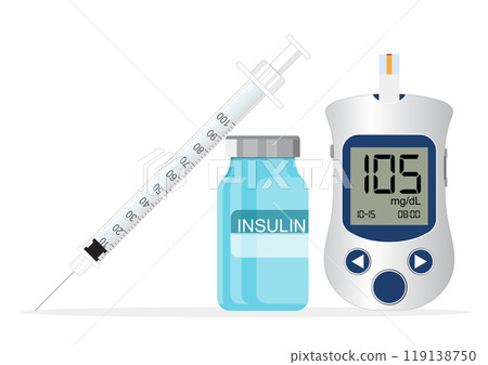 Diabetes management conceptual on background. Diabetes management conceptual on background. 119138750