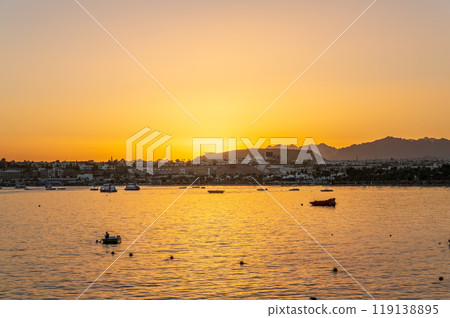 Scenic view of Naama Bay, Sharm-el-Sheikh, Egypt 119138895