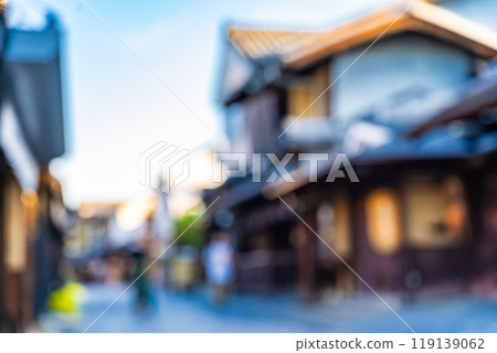 合成離焦影像的京都城市景觀背景 119139062