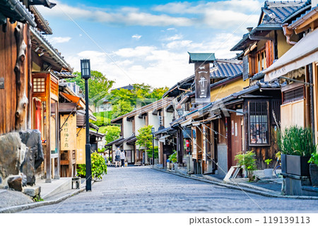 日本房屋街景 京都二年坂街景 日本房屋街景 京都二年坂街景 119139113