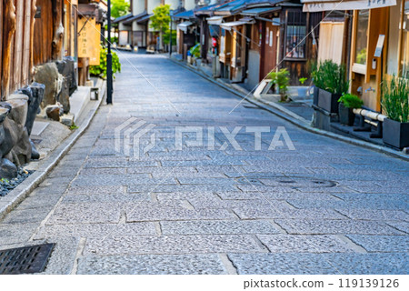 日本房屋街景 京都二年坂街景 日本房屋街景 京都二年坂街景 119139126